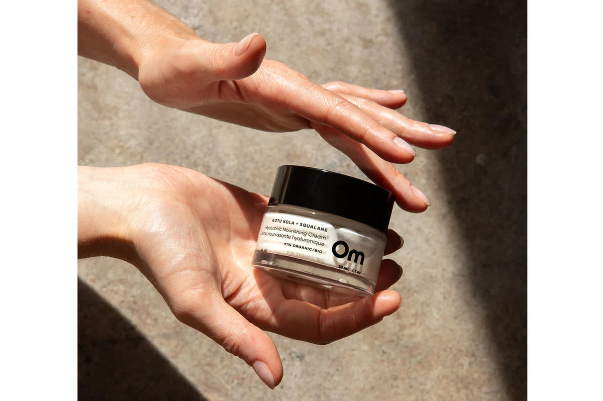 Om Organics Skincare Gotu Kola + Squalane Hyaluronic Nourishing Cream - Full Size 50ml