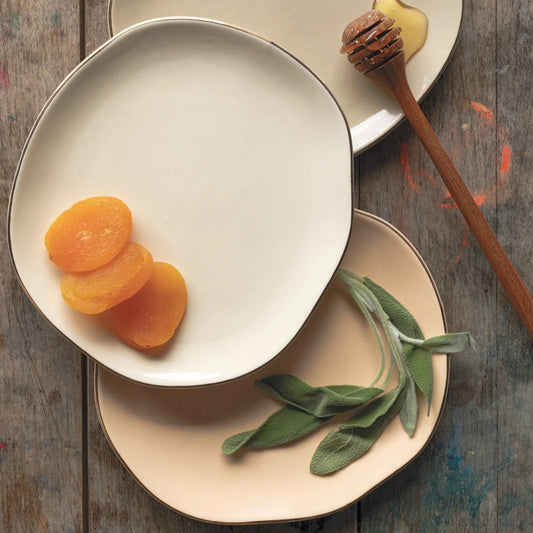 Danica Plates Set/4 Pebble