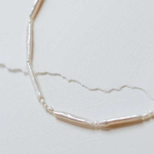 Jillian Leigh Luna Necklace Gold/Pearl