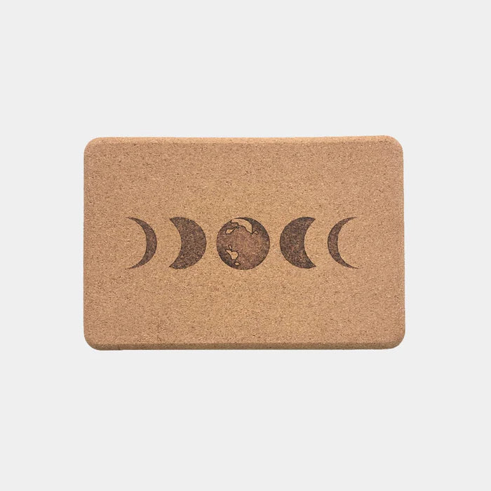 Scoria Cork Yoga Brick Moon