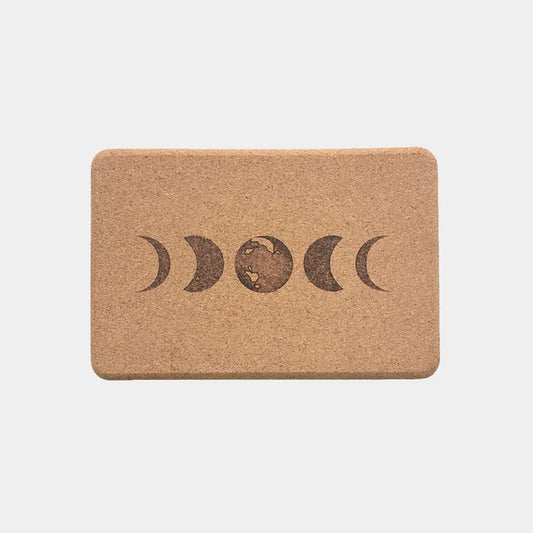 Scoria Cork Yoga Brick Moon