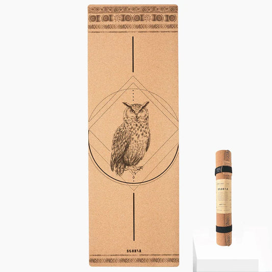 Scoria Cork Yoga Mat 4.5mm Owl
